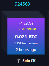 CryptoCloaks's tweet image. Solo blocks being hit by the little guys running single asics. It&apos;s time to join the lottery anon.

Snag a miner 🥰
cryptocloaks.com/product-catego…