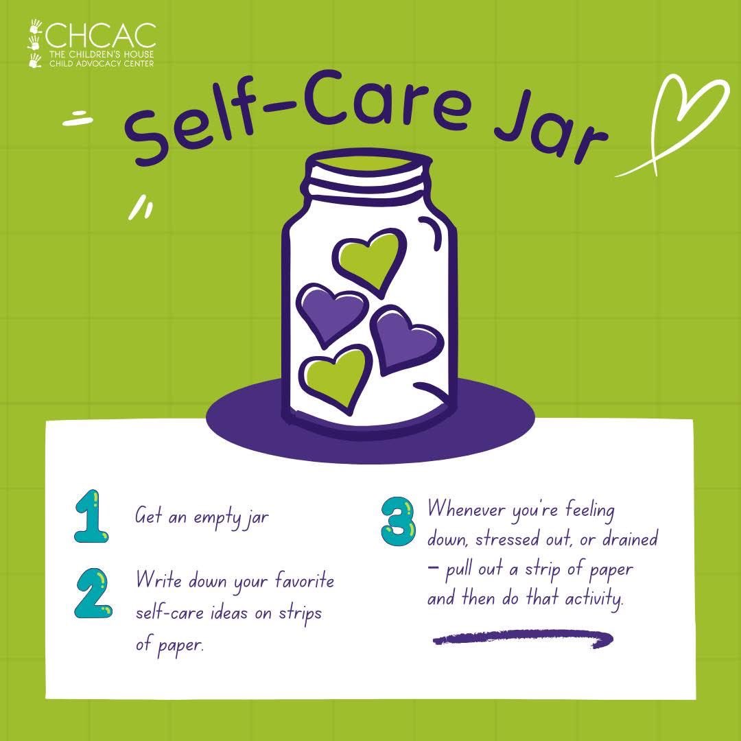 Caring for a child through tough moments takes courage and compassion. Remember that caring for yourself is part of caring for them. A simple Self-Care Jar can help. Fill it with small calming activities to turn to on hard days. You deserve care, and you’re not alone. 💙