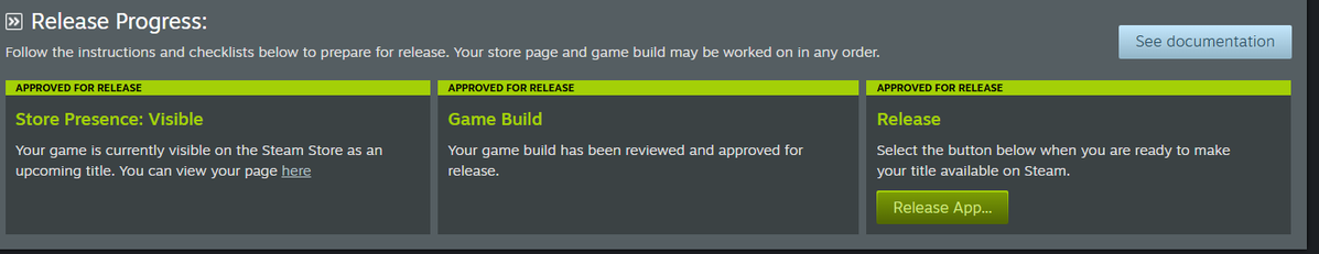 lukekdev's tweet image. It feels so surreal just seeing that green button. 

Started as my thesis and now it will be my first commercial game. I cannot thank you all so much for the support! Many nights where I sat alone and tried to create.

New Trailer Soon!

#gamedev #steam #indiegame #gamerelease