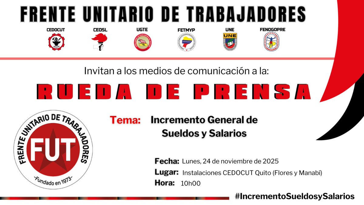 Frente Unitario de Trabajadores tweet media
