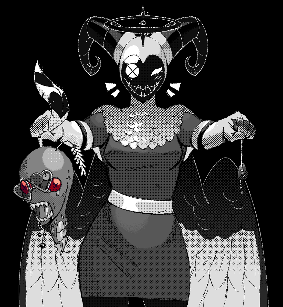 PLAGUEDPRIEST's tweet image. hazbin hotel season finale if it was awesome