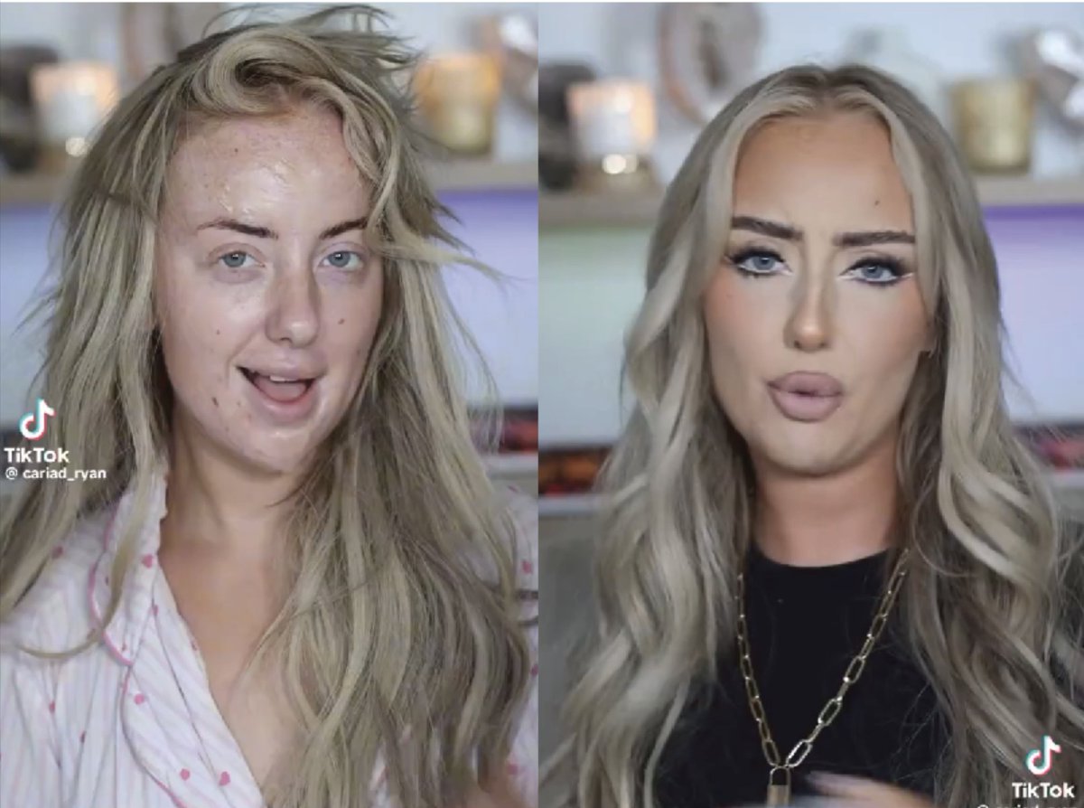 Makeup should come with a warning label bigger than cigarettes at this point  ‘Contents may appear 400% hotter than reality'