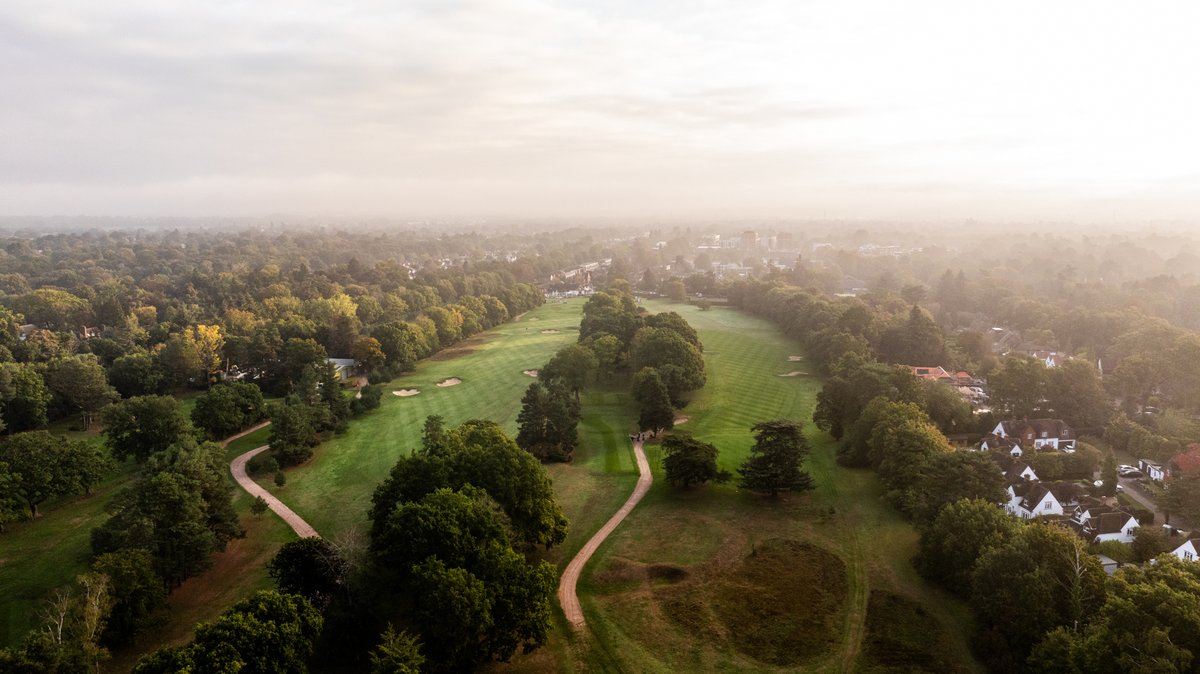 A bird’s-eye view of our first and last holes shows not only the narrow site Abercromby designed our course on, but also the stunning surroundings we’re lucky to call home.