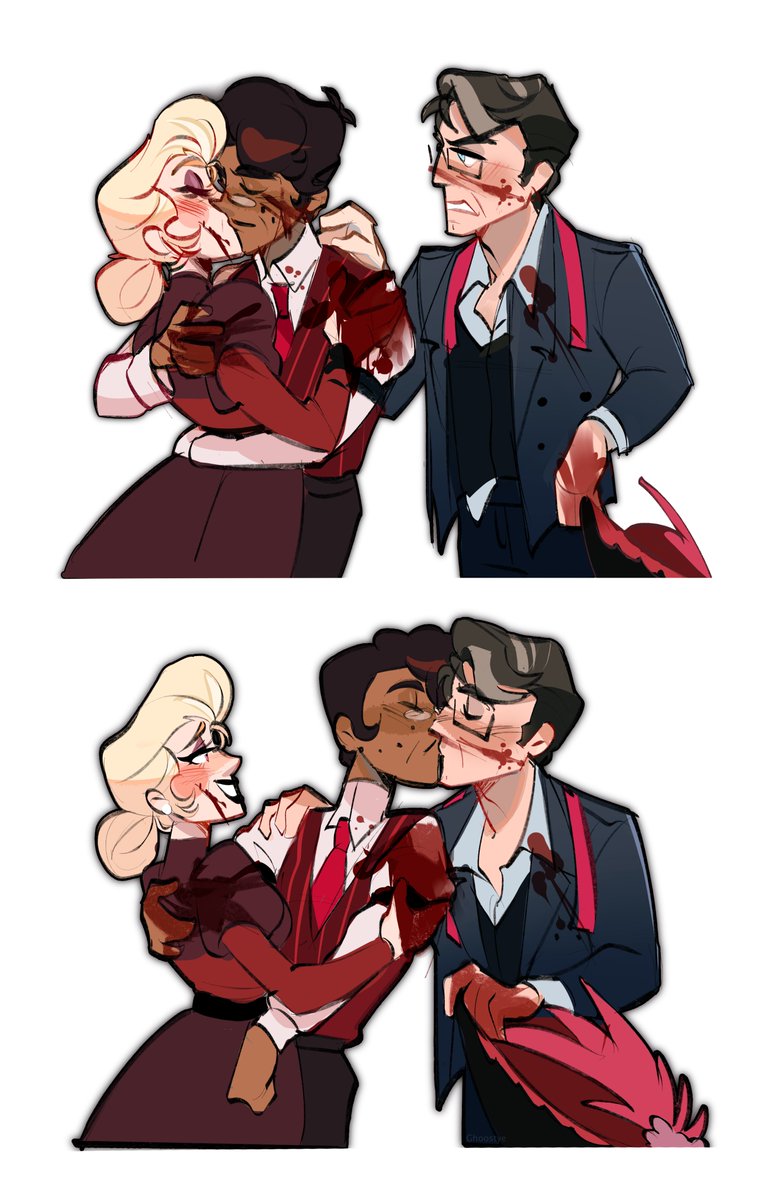 Murder Trio 🌹📻📺

#HazbinHotel #RadioStatic 
#Radiosilence #radiorose