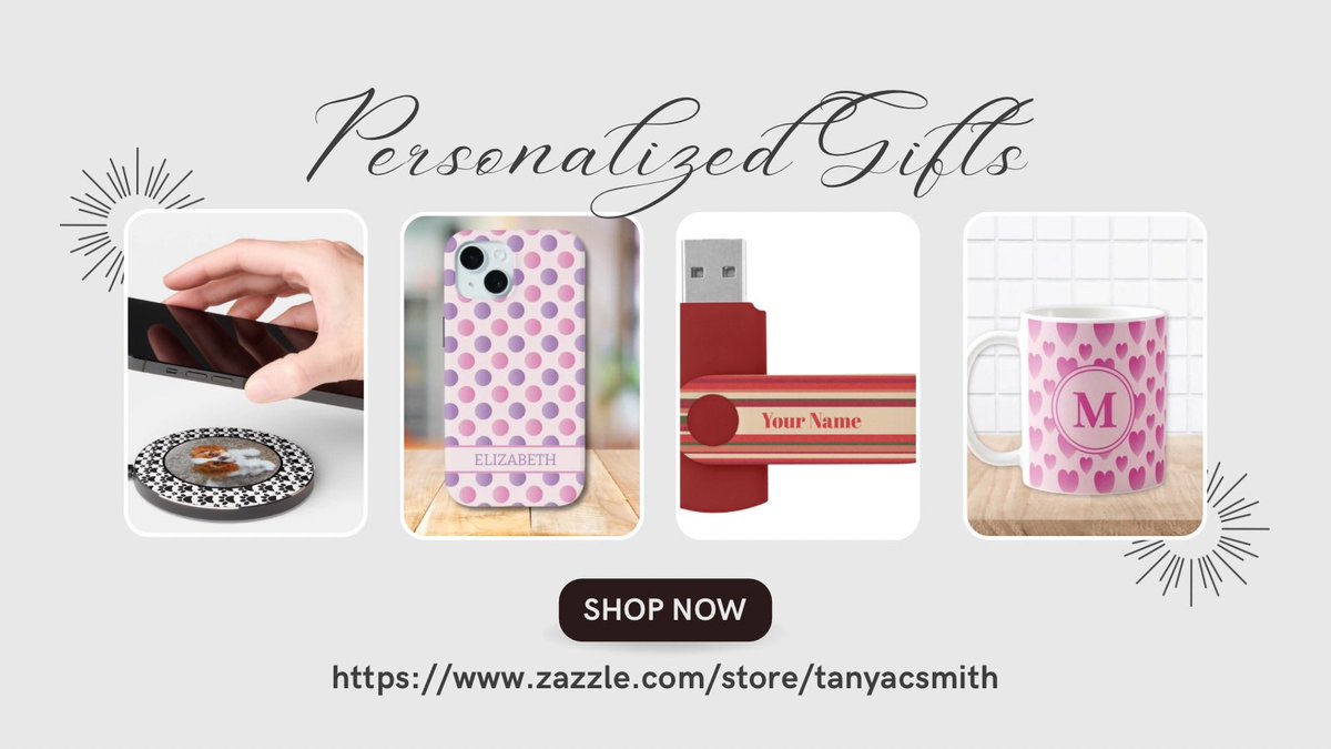 TanyaSmith24978's tweet image. Add that personal touch this Christmas with a personalized gift from my Zazzle store zazzle.com/store/tanyacsm… #zazzle #zazzlemade #ChristmasGiftIdeas #gifts #personalizedgifts #tanyacsmith