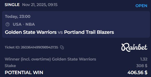 The Trail Blazers aren't ready for Warriors today easily Steph Curry's game 😮‍💨😮‍💨