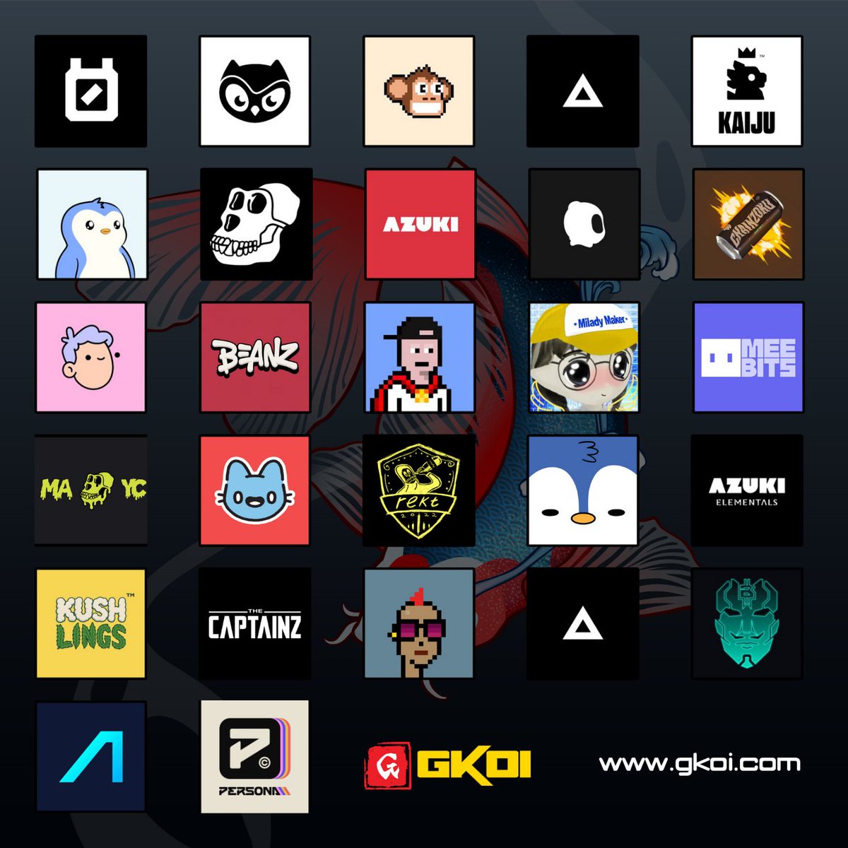 More communities just joined the GKOI Battlecard presale 👀

➤Phase 1 (partners):
→ 0.01 ETH (~$30) 
→ Max 5 per wallet  

24 hours only to secure this price!  

After that, it’s gone!

The more you mint, the more powers you bring into the Arena. Fight. Win. Evolve. <a href="/gkoi0x/">GKOI</a>