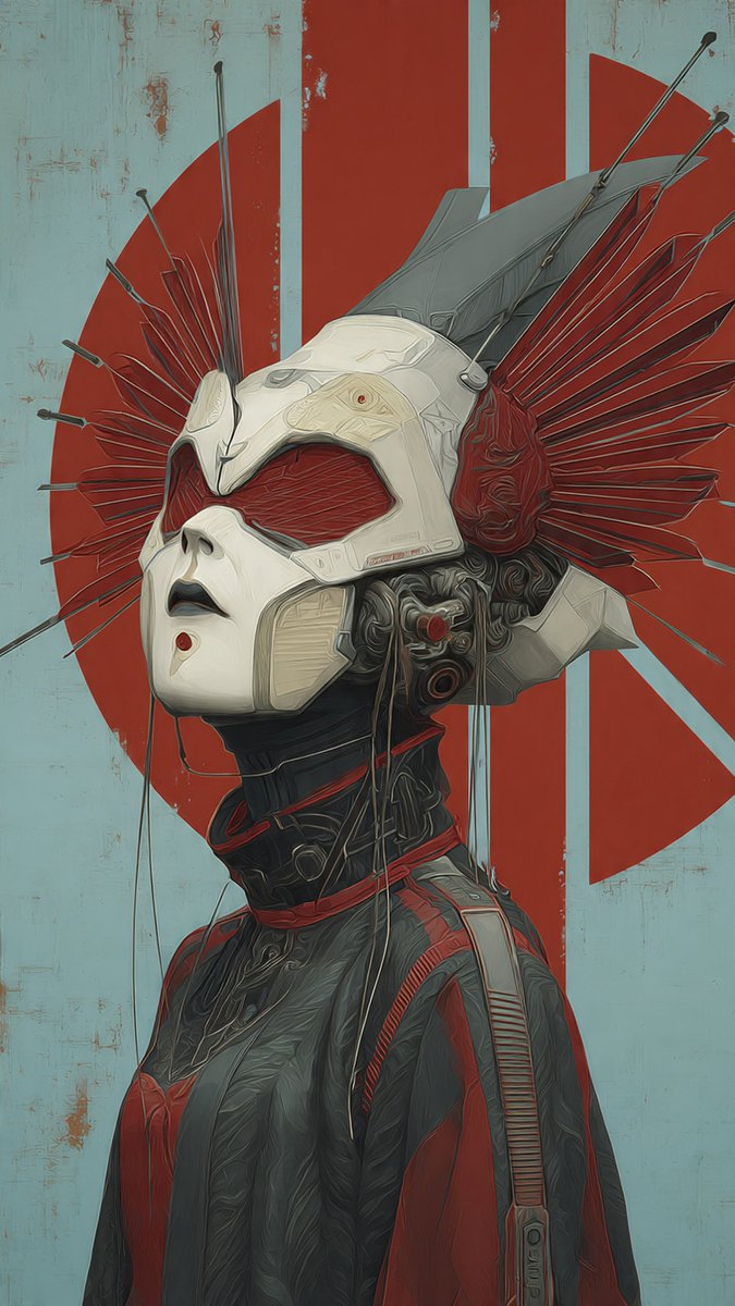 grokimageprac's tweet image. QT Masked Spirit