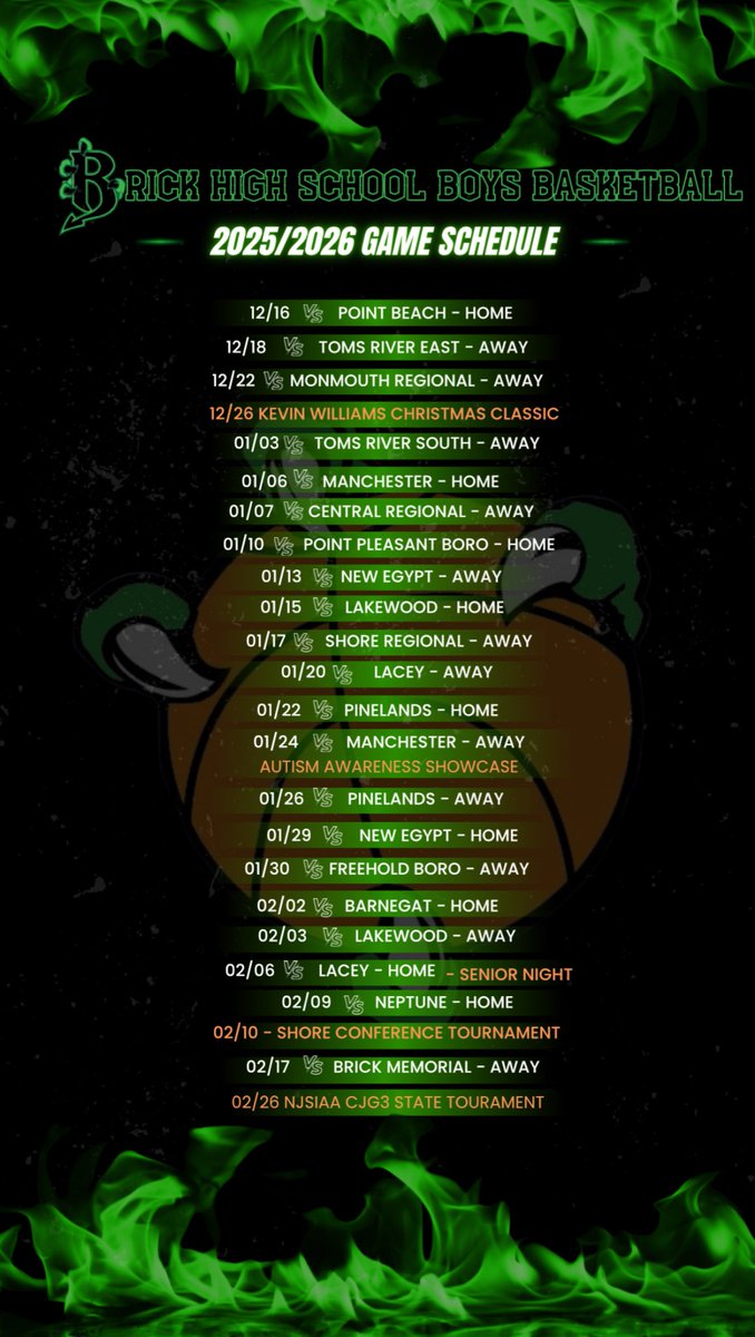 BrickBasketball's tweet photo. 2025-2026 Game Schedule

#HARDWORK 🐉 https://t.co/ryhJxGJVtH