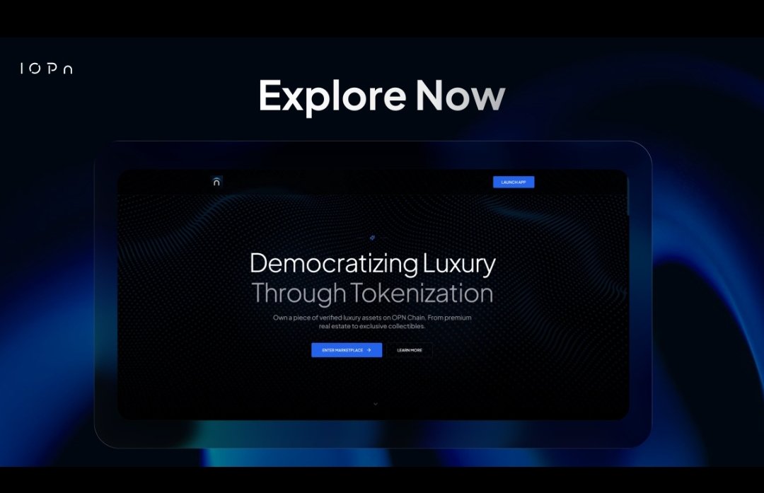 mtnrmn's tweet photo. Before the day ends, here’s my final update:

The OPN Tokenization Platform is finally live, and I’ve started exploring everything step by step —
connecting my wallet, verifying, browsing the marketplace, and checking out tokenized assets with Testnet $OPN.

Seeing real-world value move on-chain in real time is something else.

Accelerate ⋂ @IOPn_io 🚀