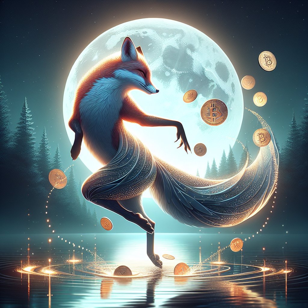 ipreallyfire's tweet image. In the moonlit night,  
A fox dances with the coins,  
Value shifts like dreams.  
#CryptoWhiskers #LifeInBalance