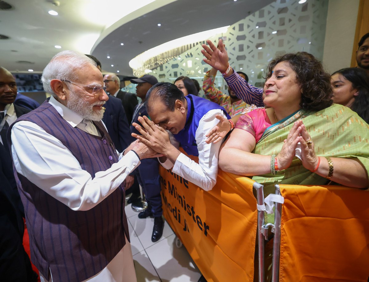 narendramodi's tweet image. The Indian diaspora in South Africa is very happy with the Government of India’s decision of extending OCI facility up to 7th Generation Persons of Indian Origin in South Africa. Earlier, it was only available up to the 4th generation. This strengthens our enduring linkages with…