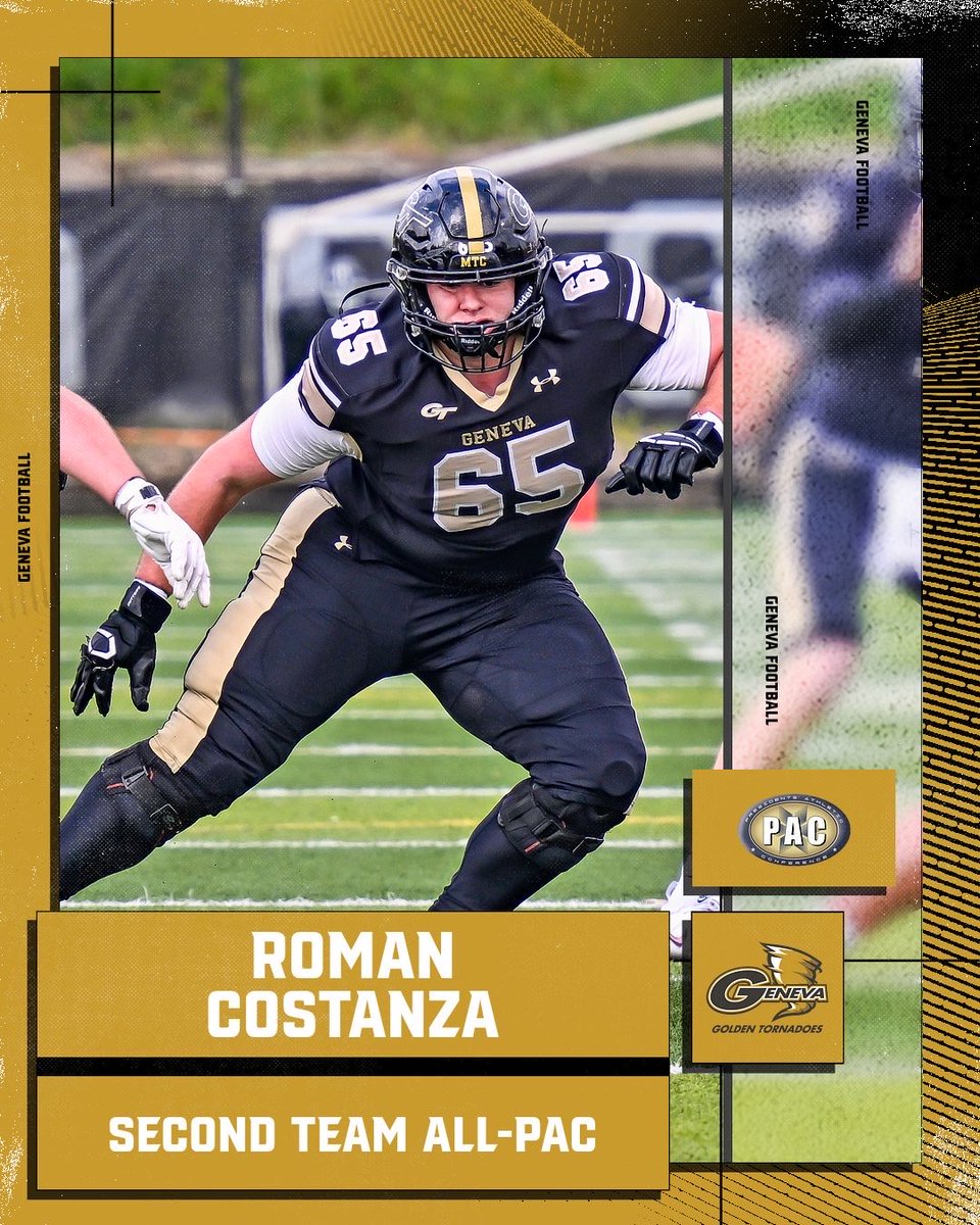 Another tremendous season for Roman! A great player, leader, and student! #UsIsAlwaysUs <a href="/GenevaCollegeFB/">Geneva College Football</a>