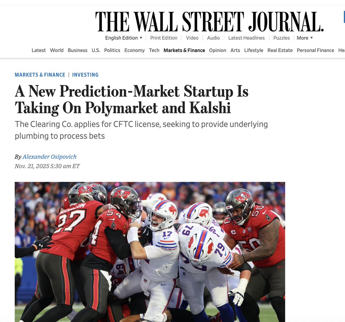 Portfolio company @theclearingco announced today it has filed its  application with the @CFTC to become a Derivatives Clearing Organization  (DCO). If approved, they would operate the first stablecoin-native  clearinghouse purpose-built for prediction