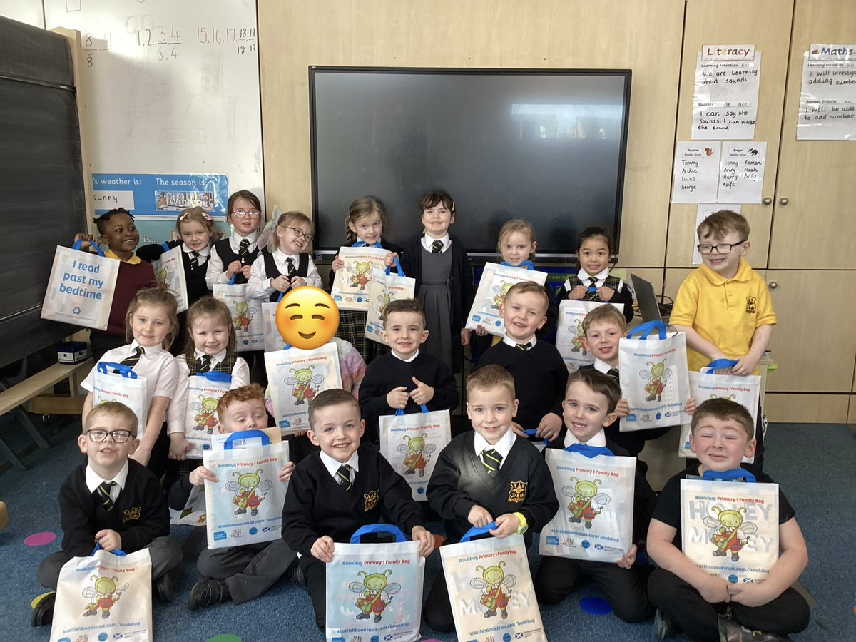 AllsaintsAir's tweet image. Our P1 were delighted to receive their P1 Bookbags today. We shared the story Holey Moley and we loved it. @scottishbktrust #allsaintsarereading #bookbug #bookweekscotland
