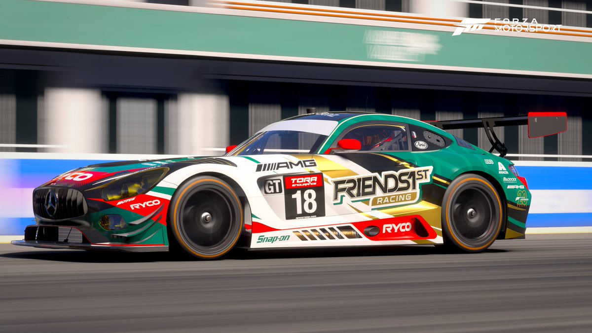 ESV_Phoenix's tweet image. Quite pleased with how this @Friend1stRacing lobby livery turned out for the AMG GT3. This livery was also a winner of this week&apos;s @ForzaMotorsport livery comp 👍
Happy days 🤙

@TheReal_TORA
@GridFinder 
#FMshare 
#PhoenixDesign 
#AMG