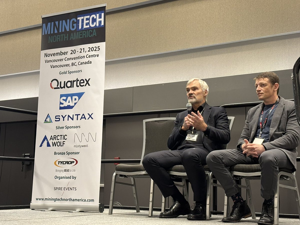 MiningTech1's tweet image. Day 1 of MiningTech North America closed off with onsite demonstrations by Quartex and further discussions on tech and decarbonising of mining by Terry Salman C.M. BBM Kalev Ruberg Paul Tim Whillans. More to come on Day 2!