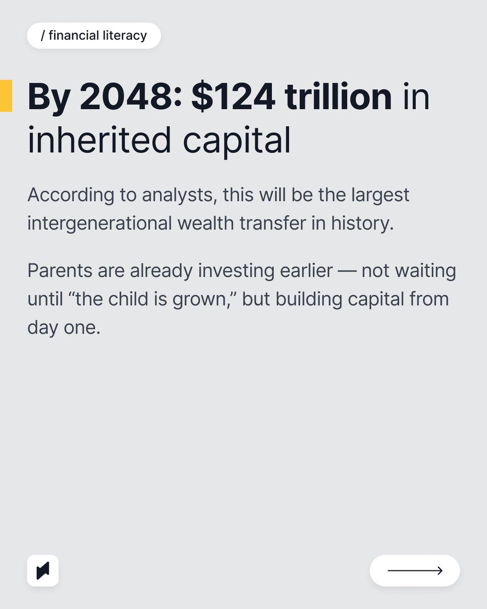 BinaryxPlatform's tweet image. 🎁 Toys break. Gadgets age. Kids grow fast.
But assets? They grow with them.

Parents worldwide are shifting from gifting things → to gifting investments: real estate shares, market assets, savings, tokenized RWAs.

👇 Is society ready for this new kind of gifting?