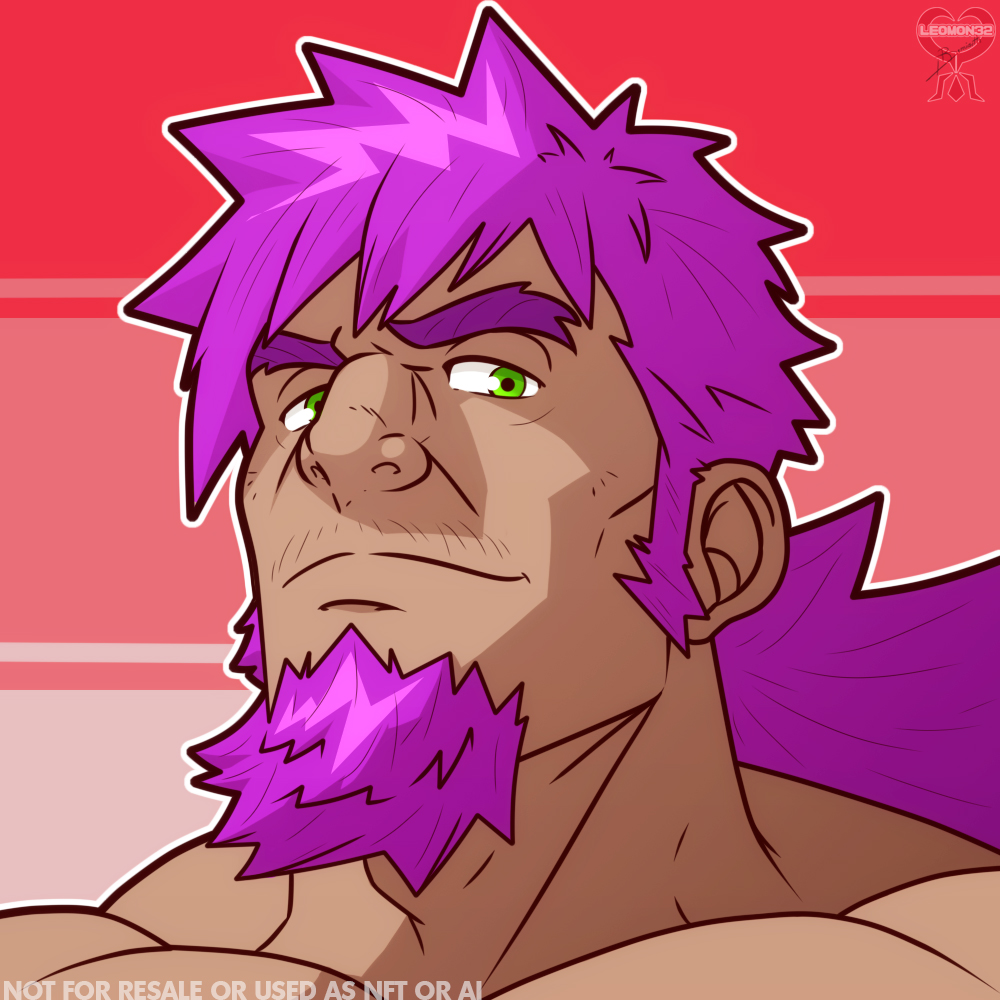 leomon32's tweet image. Did the head meme, that goatee is literally like cheating xD #Bahn #bara #muscles #headmeme #meme #originalcharacterart