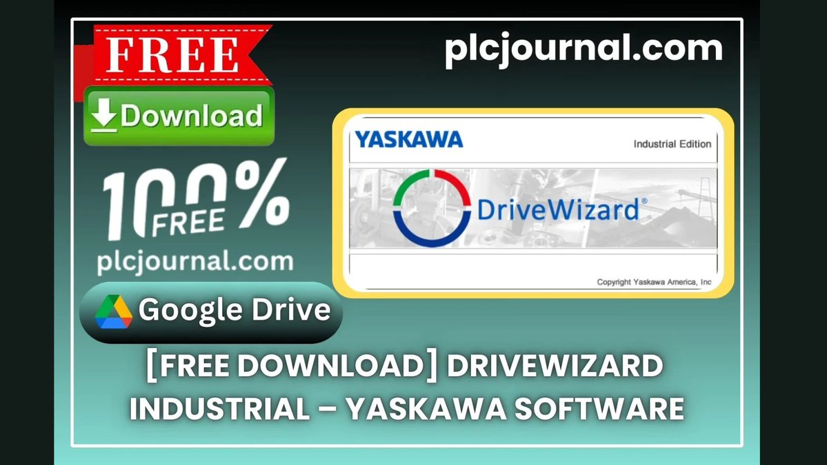 plcjournal's tweet image. Yaskawa DriveWizard Industrial – Full Version FREE Download.
DriveWizard is the most powerful software for learning Industrial Automation, VFD Programming and Drive Configuration. 
#drivewizard #yaskawa #vfdsoftware
 #plcjournal #plcsoftware #automationtools