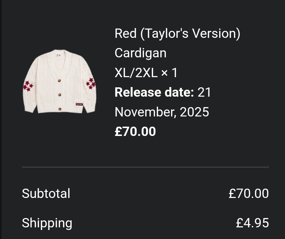 The one thing on my Wishlist is finally mine #redtaylorsversion