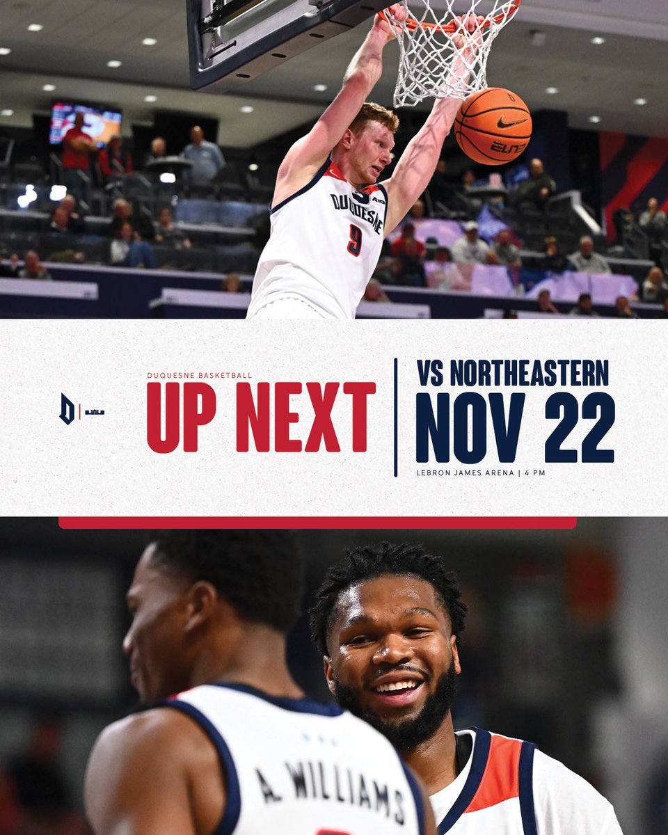 DuqMBB's tweet image. Our 𝙝𝙤𝙢𝙚 away from 𝙝𝙤𝙢𝙚 🔜

📍: Akron, Ohio
🏟️: Lebron James Arena
🕓: 4pm
🎟️: Free admission 

#GoDukes