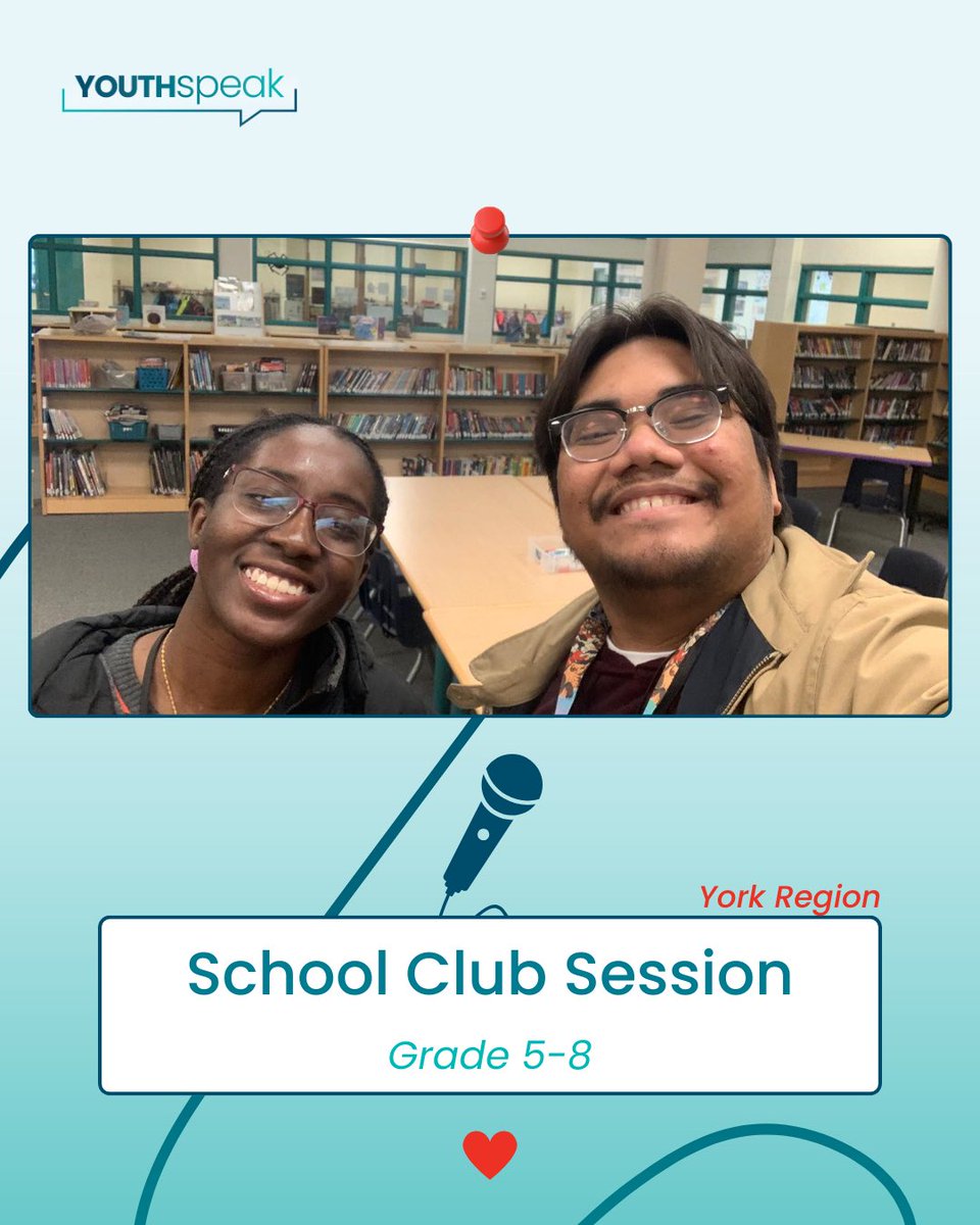 Akua &amp; Paul wrapped another successful School Club session in York Region! 🌟 Grades 5–8 showed up with energy, courage &amp; big growth moments. 💛

#YouthSpeak #YouthEmpowerment #MentalHealthMatters #YorkRegion
