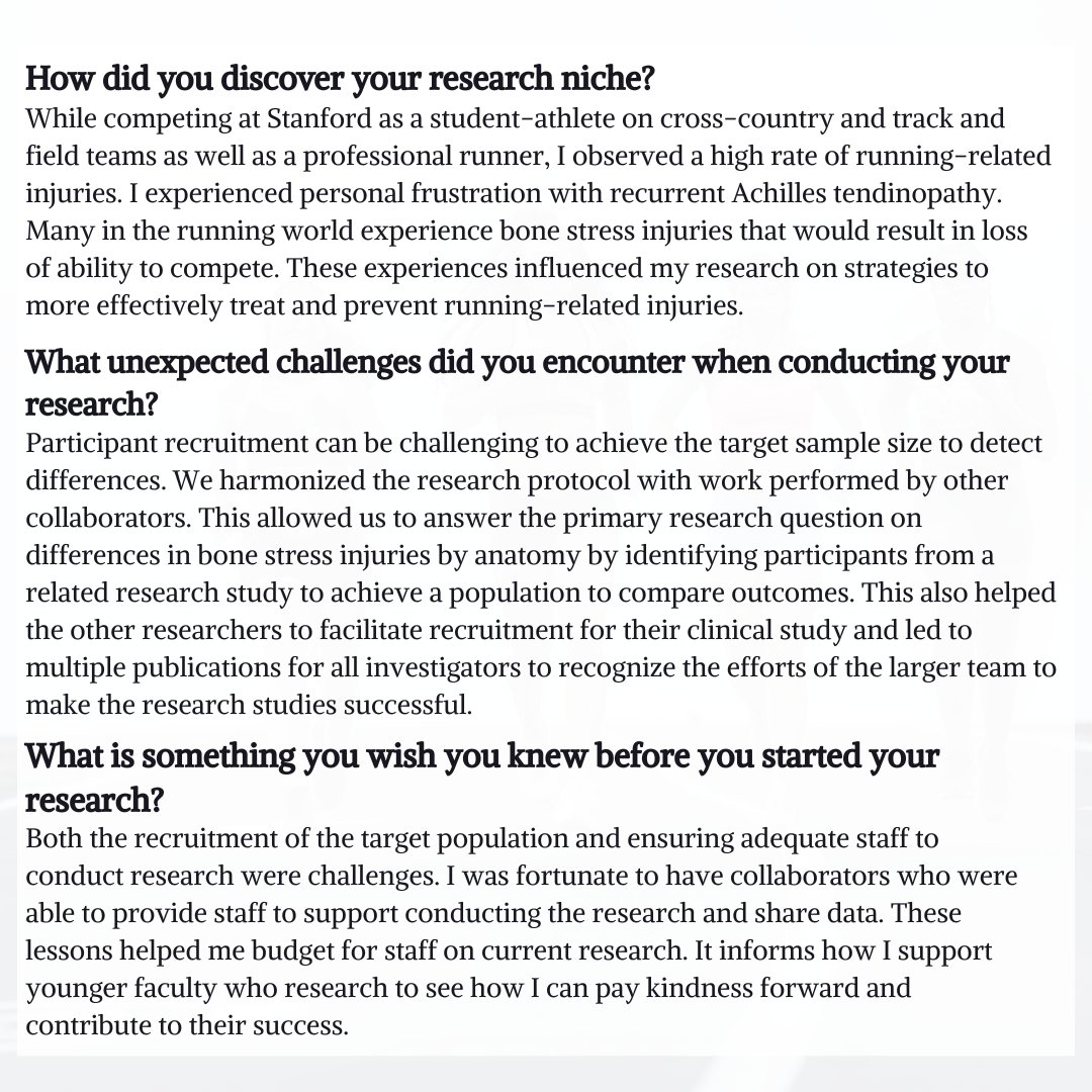 AMSSM_CRN's tweet image. 🌟 Meet Dr. Adam Tenforde! 🌟

For the past decade, Dr. Tenforde has led research on bone health, overuse injuries, and foot/ankle conditions—advancing care for runners and endurance athletes. 

Explore his full list of publications on PubMed &amp;amp; ResearchGate.