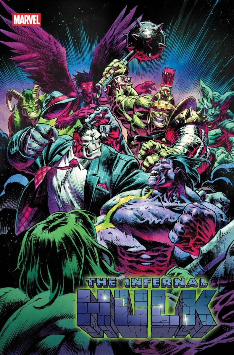 NicKlein's tweet image. Infernal HULK 4 cover. Im stoked for people to start reading this!