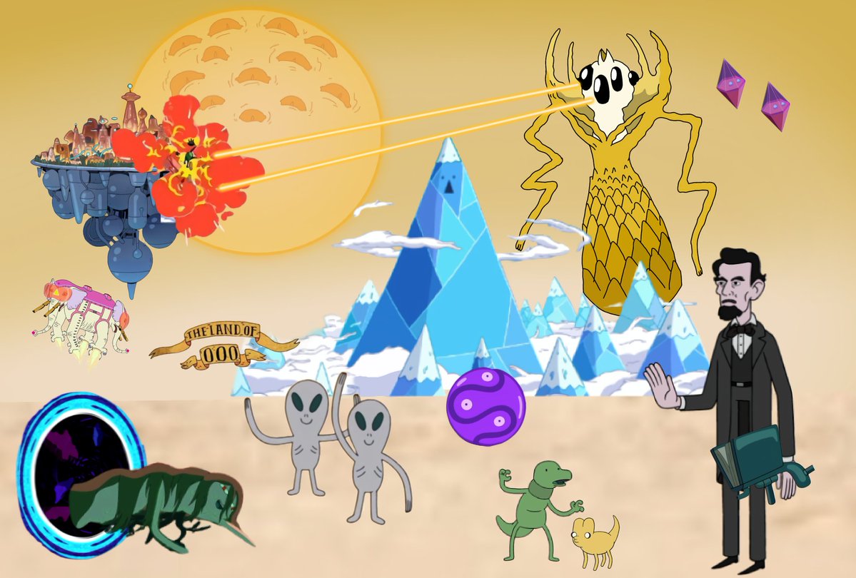 FinnMer12099379's tweet image. Adventure Time lore be like