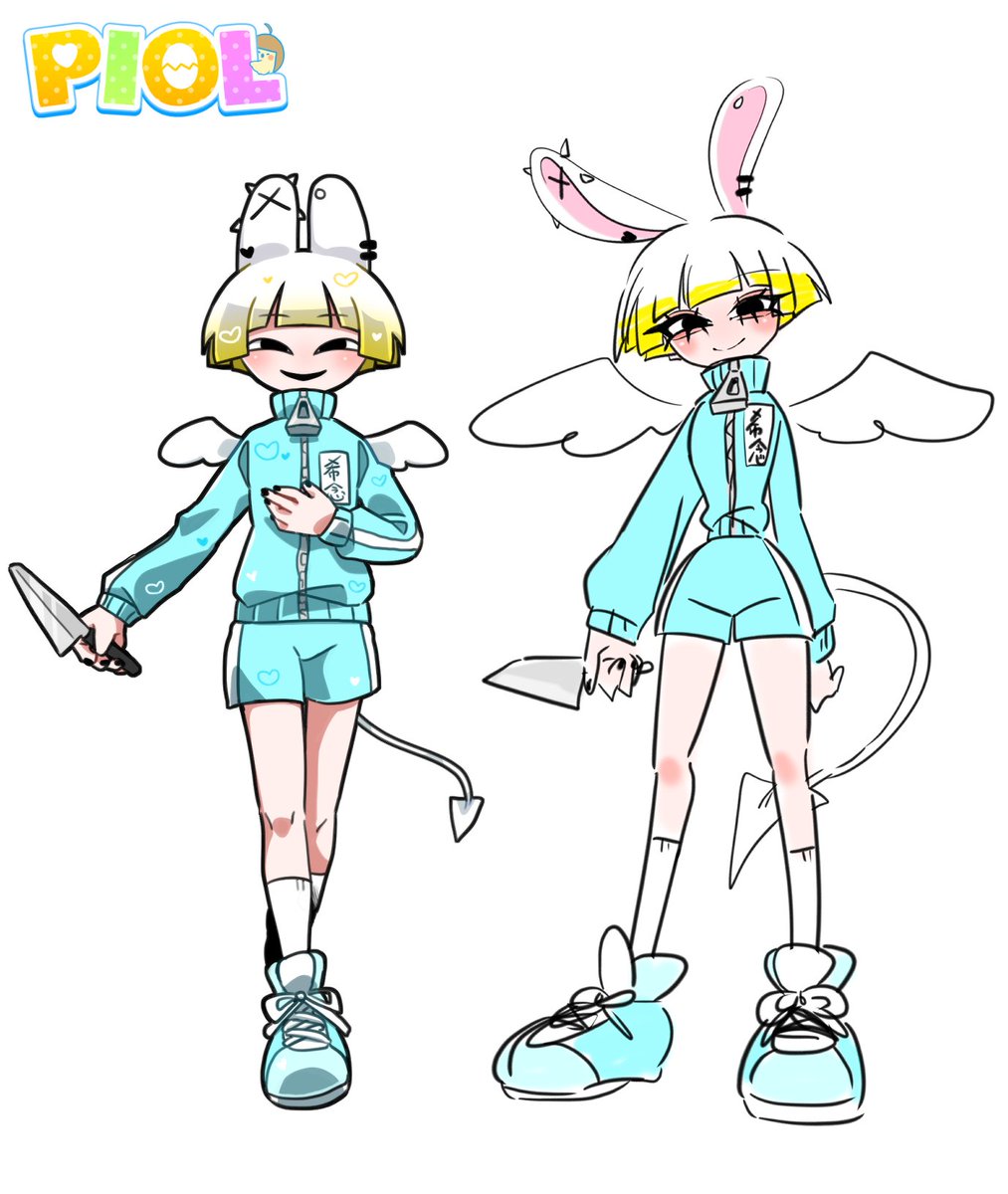 PIOL_1005's tweet image. 懺悔くんに許しを得て手癖で描かせてもらった(右)
#めんたるしっく