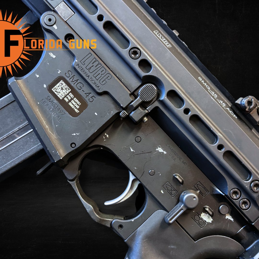 FloridaGunsFL's tweet image. Power meets precision w/the LWRC SMG‑45 Pistol. Engineered for performance, this modern pistol delivers smooth handling, advanced ergonomics, &amp;amp; uncompromising reliability in .45 ACP. 

#LWRC #SMG45 #PerformanceDriven #45ACP #TacticalPrecision #ModernFirearms