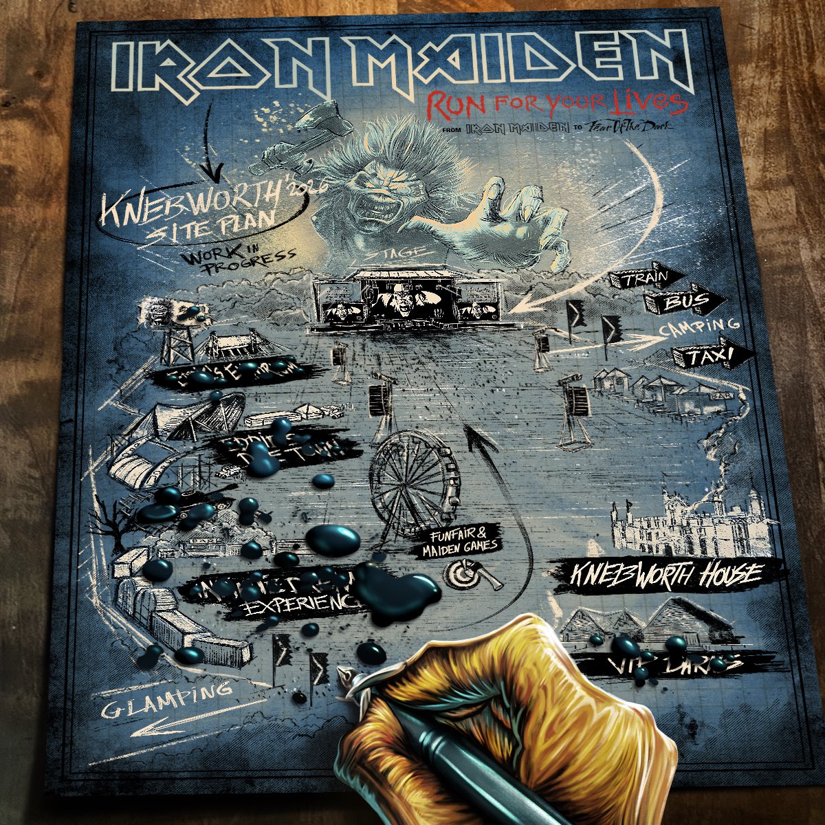 Eddie is up to something.
And it’s only the beginning...

#Knebworth #IronMaiden #RunForYourLivesWorldTour