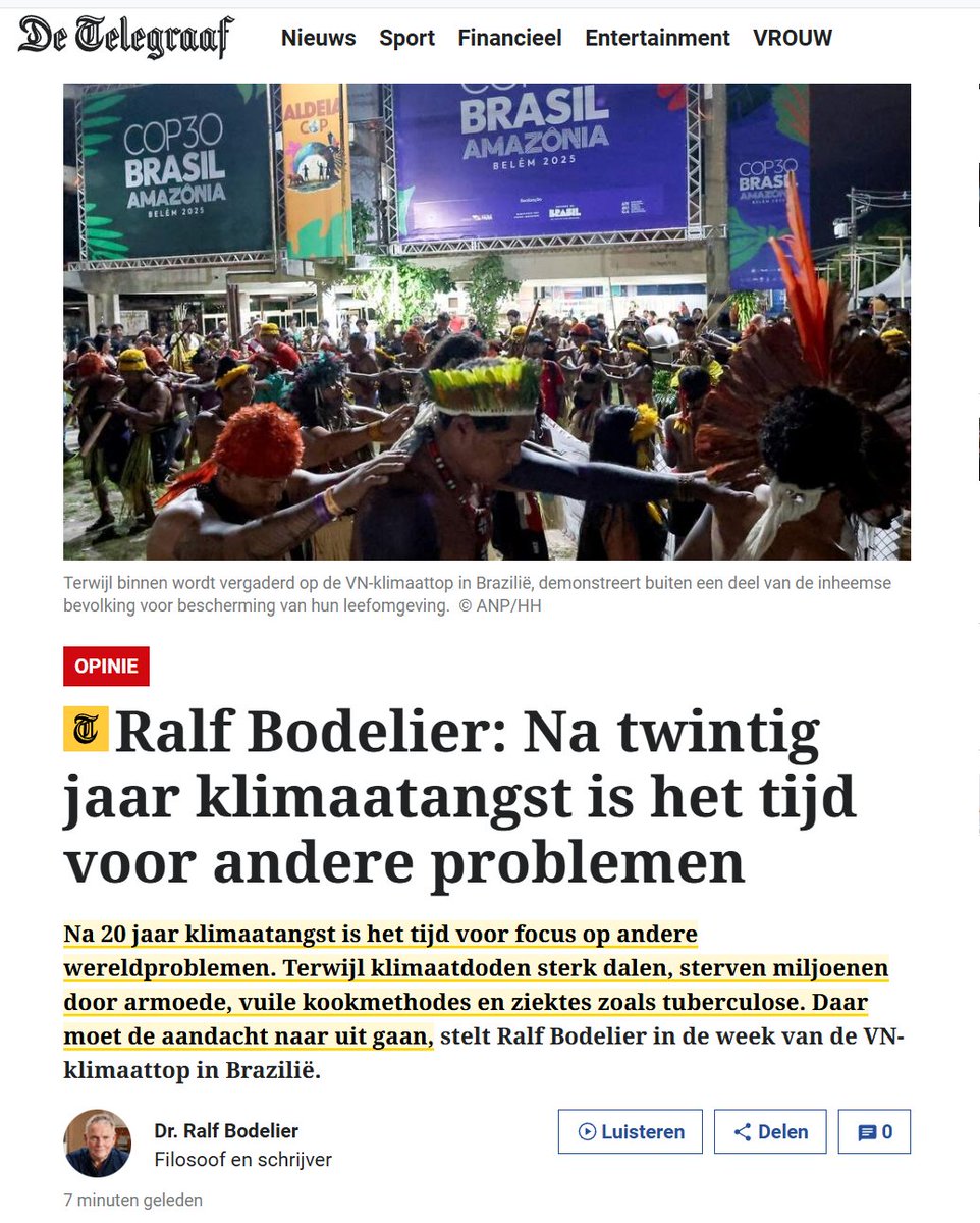 Doempraatjes van rijke Europeanen gaan (opnieuw) ten koste van arme landen. Terwijl klimaatdoden fors dalen, sterven miljoenen door armoede, vuile kookmethodes en ziekte. Euvels die je kan oplossen met fossiel. <a href="/RalfBodelier/">Ralf Bodelier</a>: "Hoog tijd om klimaatpaniek in de koelkast te zetten."