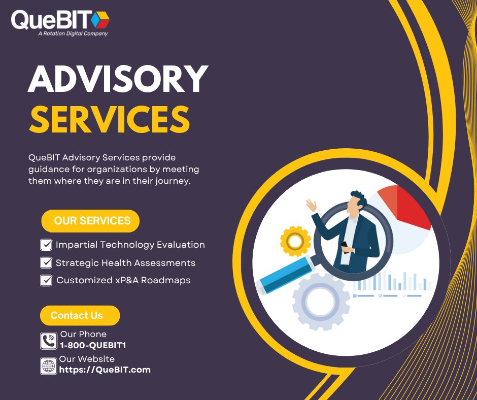 AskQueBIT's tweet image. 🧭 Find your direction with QueBIT Advisory Services.

Get expert, vendor-neutral guidance to evaluate tech, optimize processes, and design an xP&amp;amp;A roadmap that drives results.

👉 hubs.ly/Q03TLKjH0

#QueBIT #AdvisoryServices #xP&amp;amp;A #FinanceTransformation