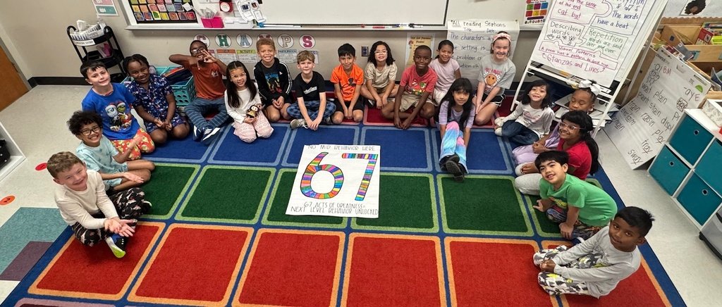 Mrs. Morales and Mrs. Miller's classes celebrated the 6-7th day of school in a unique way!!  <a href="/AlvinISD/">Alvin ISD</a>