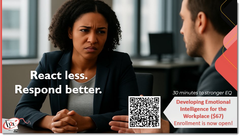 learn2_engage's tweet image. Improve how you lead and respond at work.
Our 30-min EQ course helps you read emotions, manage reactions, and build trust — fast.
Enroll now:  shorturl.at/kvcl8 
#EmotionalIntelligence #Learn2Engage #WorkplaceSkills