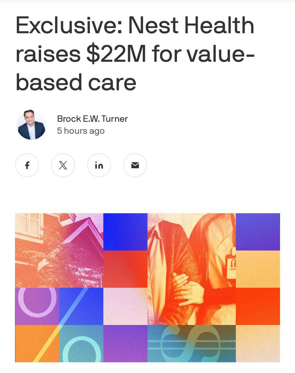 SebastianCaliri's tweet image. With apologies to the skeptics, announcing an oversubscribed $22.5M series A in Nest Health, primary care for low income Medicaid families.

So many people said it couldn’t be done, while pontificating on their mission focus and the grave threat of Medicaid cuts. 

We said…