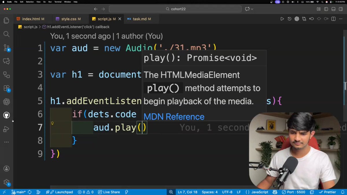 stackarnav's tweet image. 📆Day 47 | Today&apos;s class unlocked a whole new layer of interactivity 🤯

Learned how the browser reacts to us in real time through:
🖱️ mouseenter
🖱️ mousemove
🖱️ mouseleave
⌨️ keypress
⌨️ keydown
⌨️ keyup

It&apos;s crazy how a few events can make a page feel alive.
Frontend isn’t…