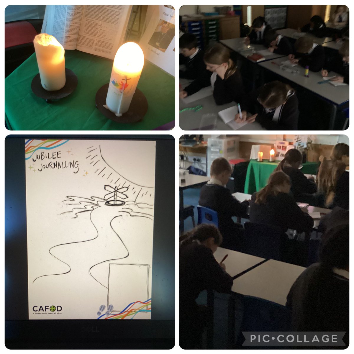 Year 6 had a quiet time of reflection and journalling, to mark our Jubilee celebration day.