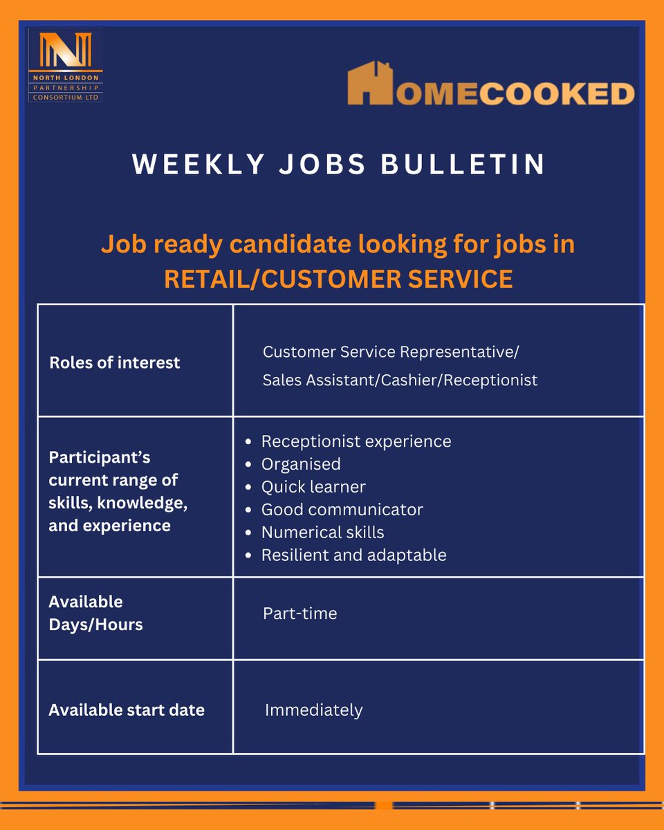 nlpcltd's tweet image. Tired of time-consuming recruitment? 😩
We connect you with pre-screened, job-ready local talent for Retail &amp;amp; Customer Service roles.
✅ It&apos;s FREE
✅ Pre-Screened Candidates
✅ Local Impact
Simplify your hiring process today!
📞020 8885 1252 📧staff@nlpctd.com

#NLPC #Jobs
