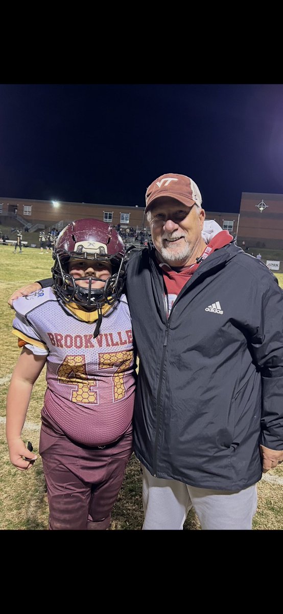 kevinsaunders55's tweet image. Mickey (grandson) plays in Super Bowl and my son Gunnar coaches in it tomorrow in Lynchburg Va. This family knows ball!!