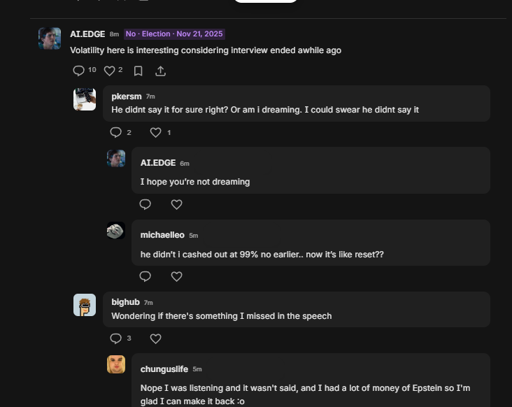 0xTyrael's tweet image. Well this was a total disaster

Kalshi did a mention market for Trump&apos;s interview on the Brian Kilmeade show this morning

People listened to the interview, it finished, and the markets bonded on either side (Yes or No) thinking this was over

Apparently Kilmeade played clips of…