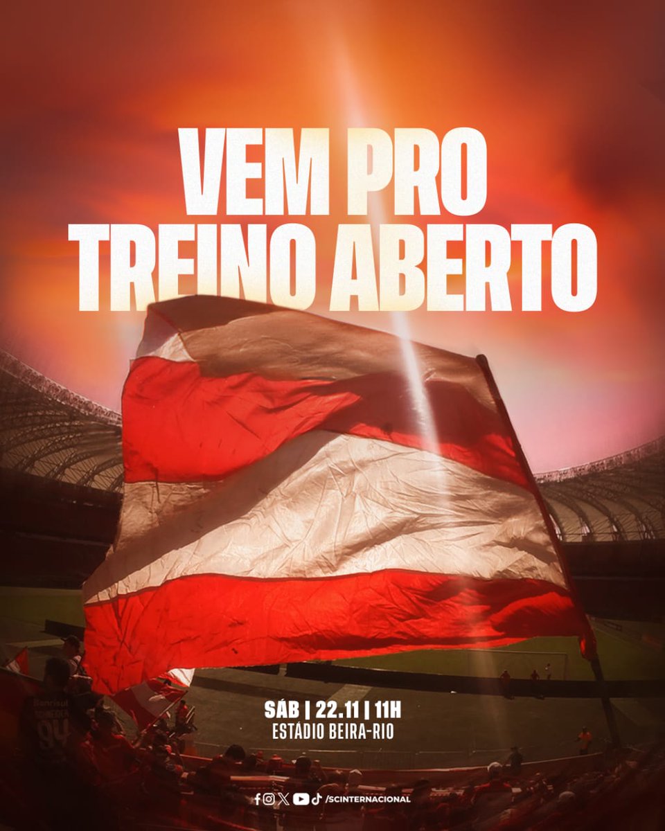 Depois do grande resultado de ontem, sábado temos oportunidade de mostrar todo o nosso apoio ao time.
Juntos ao gigante!