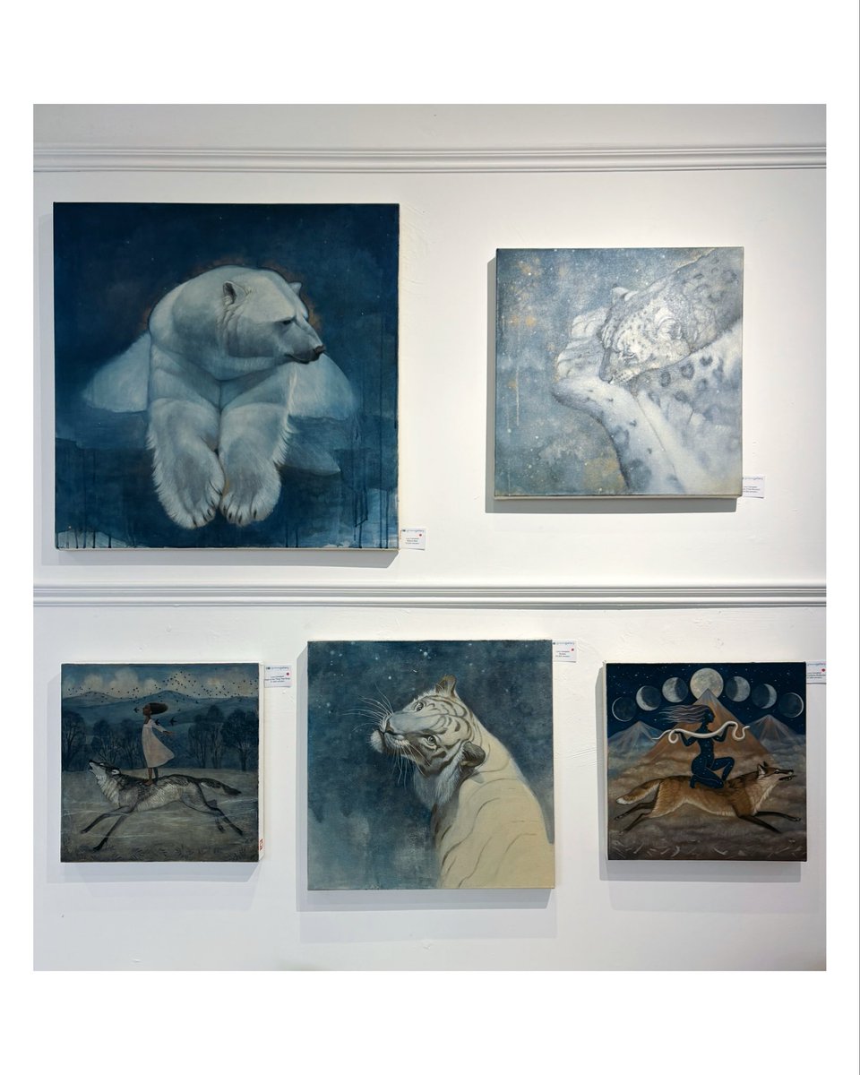 DearUniverse_cs's tweet image. A few of my favourites from the Green Gallery exhibition that is on at the moment. We have our Christmas fair running along side these gorgeous paintings this weekend. See you there! 🤍❄️
Lucy Campbell 
Stuart Buchanan
Christine Clark
Helen Tabor