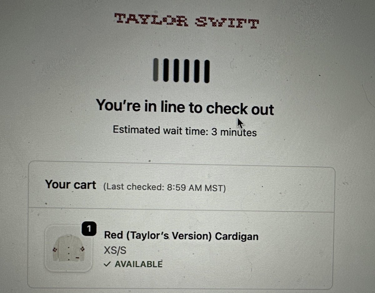 littleoldswift's tweet image. not me totally overreacting and sprinting to buy a red cardigan before it officially dropped because last year it sold out in about 2 mins 🏃‍♀️💨