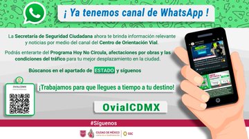 OVIALCDMX's tweet image. #Síguenos | ¿Quieres conocer información sobre la condición vial en la Ciudad de México? Te invitamos a unirte a nuestro canal de WhatsApp.📱👮🏻‍♀️ 🚘👇🏼
goo.su/OiVMYkO