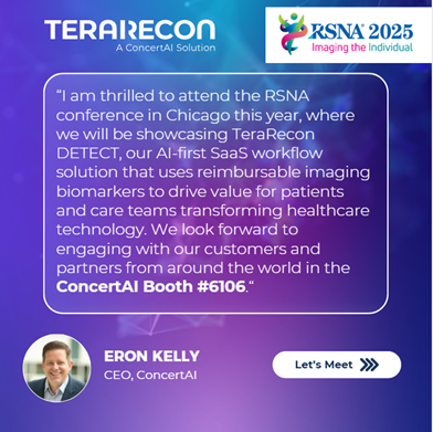 CancerLinQOrg's tweet image. Join us at #RSNA25 in the ConcertAI booth (#6106) as we share our latest innovations, including TeraRecon DETECT, our newly announced AI-powered platform that unifies clinical and operational workflows. Let&apos;s meet: hubs.ly/Q03Vr4CY0
