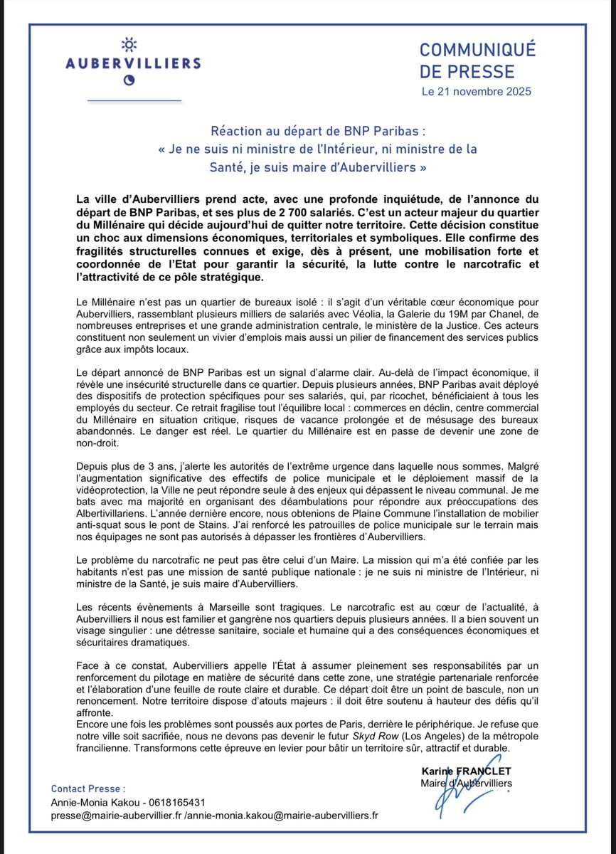 Villettevillage's tweet image. Ces deux courriers des Maires de #Paris19 et #Aubervilliers témoignent de l’échec des plans #crack. Il est grand temps de changer de cap et stratégie.