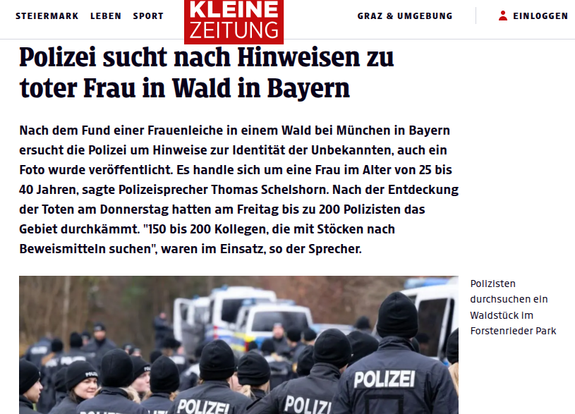 SchlangeFalsch's tweet image. Die Ermittler suchen Zeugen: Wer hat nahe des Forstwegs &quot;Buchendorfer Geräumt&quot; (Neuried) Wahrnehmungen gemacht oder Fahrzeuge gesehen, die im Zusammenhang mit der mutmaßlichen Tat stehen könnten? Wer Hinweise geben kann, ist gebeten, sich mit dem Kommissariat 11 zu melden.